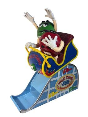 M&Ms Wild Thing Roller Coaster Candy Dispenser Collectible Bright Colors Fun